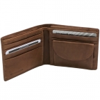 Men's Leather Bi-fold Wallet by ILI New York