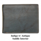 Bi-fold Leather Wallet w/ Flip Up ID Holder