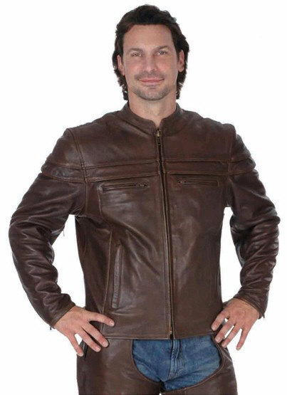 Unik Leather's Premium Brown Leather Jacket
