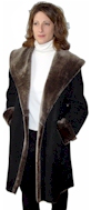 3/4 Spanish Marino Shearling Coat