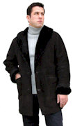 Men's Shawl Collar Sheepskin Coat