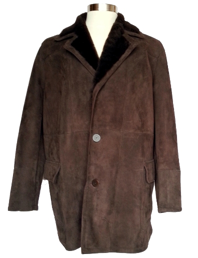 Classic Shearling Coat in brown