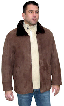 Brown Spanish Merino Shearling Jacket