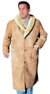Shawl Collar Sheepskin Coat
