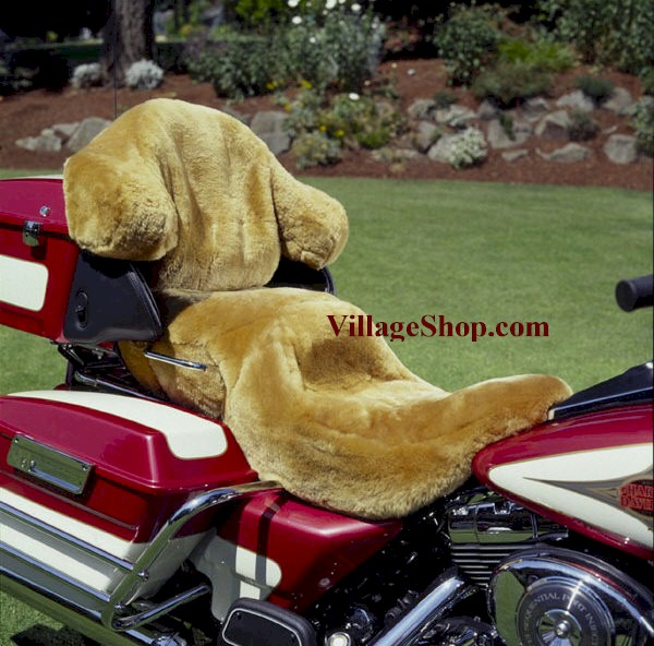 Sheepskin Motorcycle Seat Cover; Tailor Made