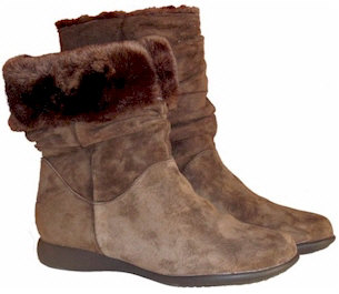 Mia Slouch Faux Sheepskin Boots by Santana Canada