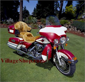 Sheepskin Motorcycle Seat Covers, Tailor-made