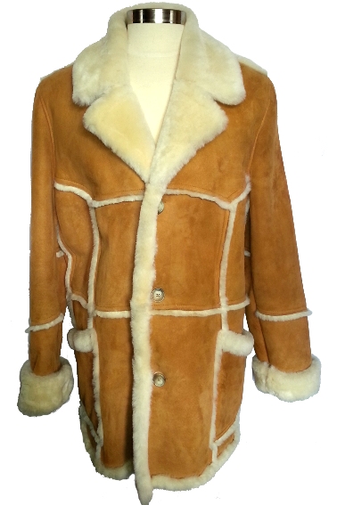 Open Seam Marlboro Sheepskin Coat