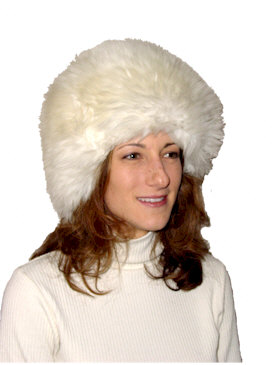 Ladies Sheepskin Snoball Hat