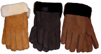 Shearling gloves