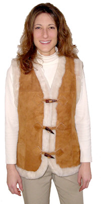Shearling Vest for Ladies