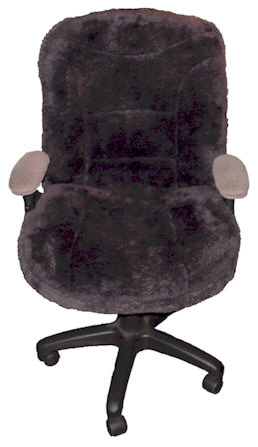 Large Office Chair Sheepskin Seat Cover