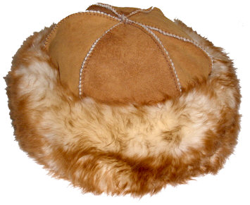 Long Hair Sheepskin Round Hat