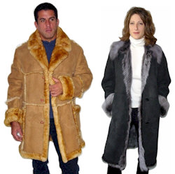 Shearling Coats and sheepskin Jackets from VillageShop.us