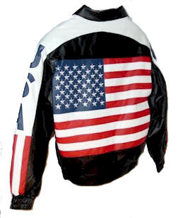 Leather USA Jacket, back