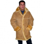 3/4 Men's Open Seam Sheepskin Coat