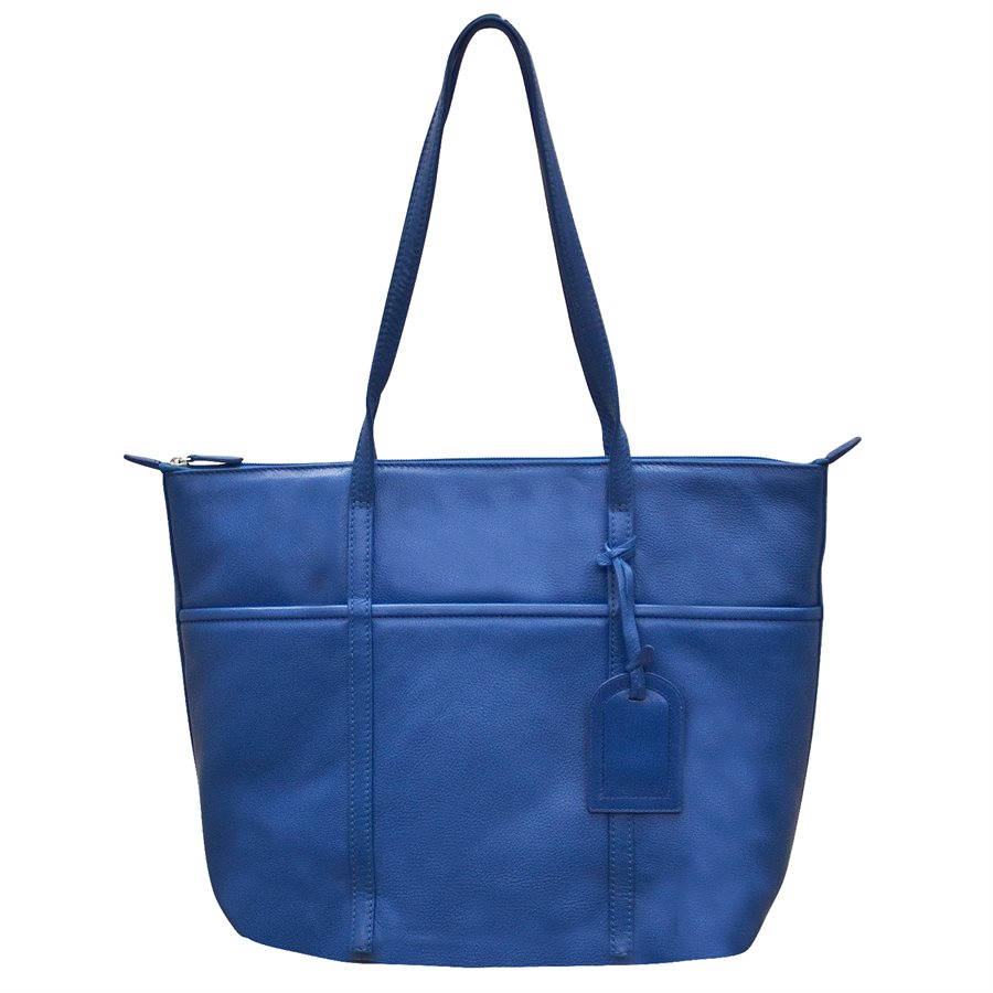 Large Leather Tote Bag by ILI New York