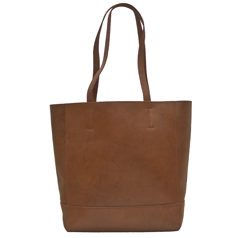 Market Leather Tote Bag by ILI New York