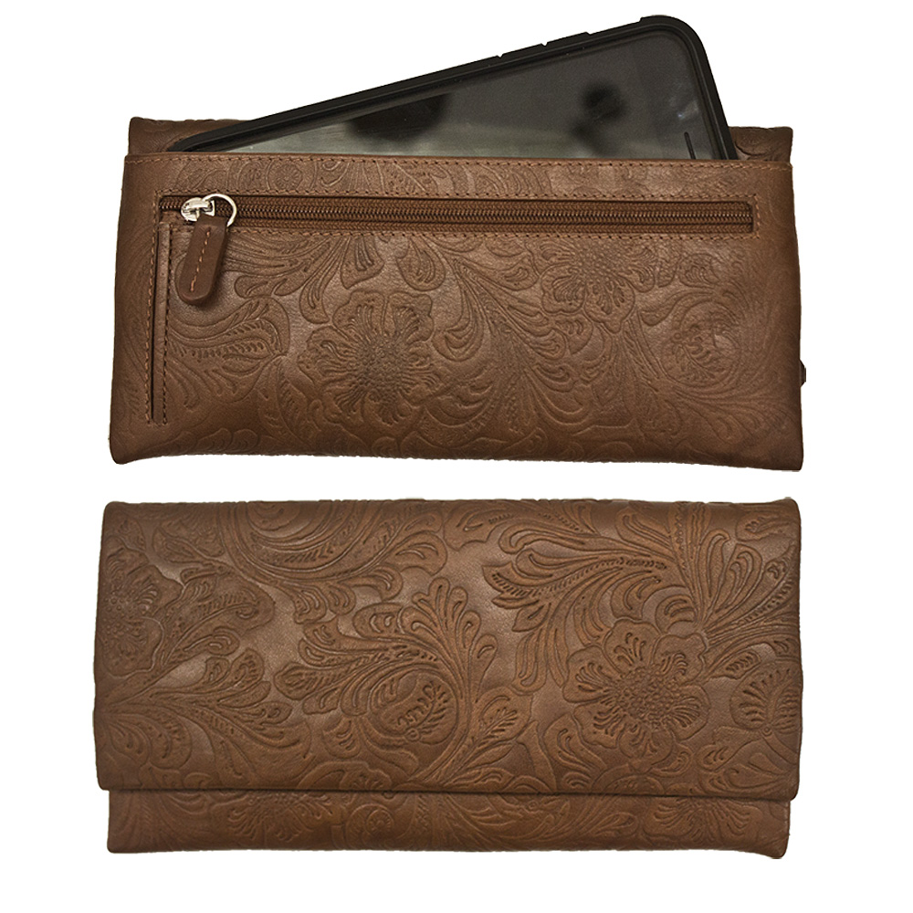Cheyenne Floral Fold Over Wallet by ILI NY