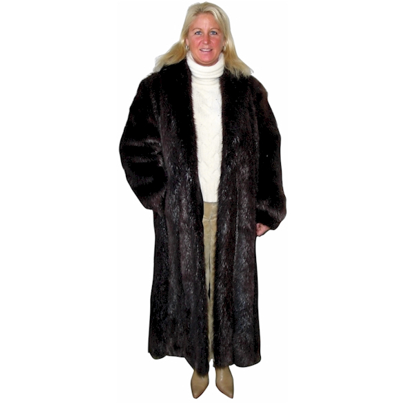Full Length Long Hair Beaver Coat