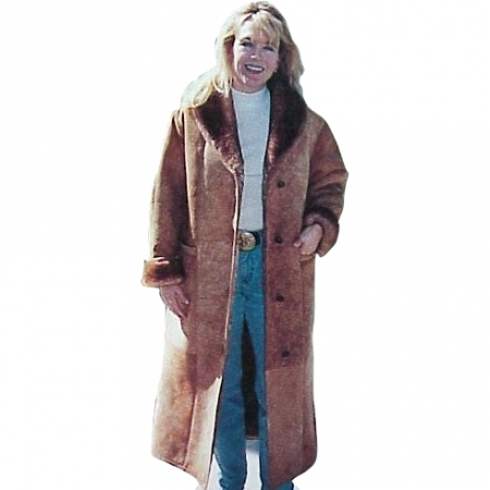 Manteau En Shearling Pour Femme - Col Châle - Taille Small (S) - Neuf Avec étiquettes