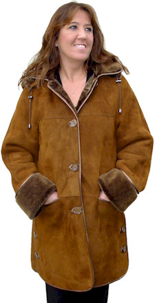 style 376 shearling coat