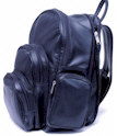 Expandable Leather Backpack