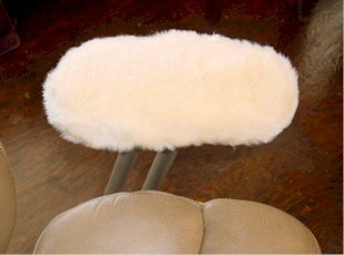 sheepskin office chair armrest covers