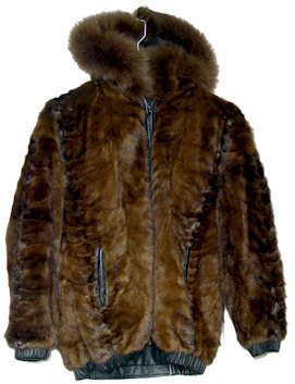 Reversible Brown Mink Jacket