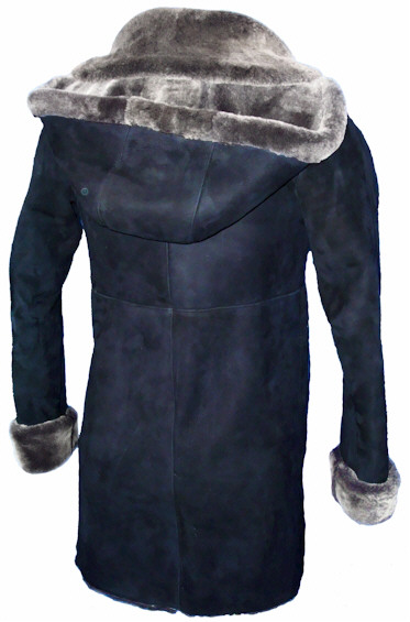 Spanish Merino Shearling Coat, back view