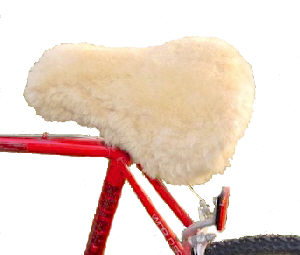 Sheepskin Bike Seat Cover
