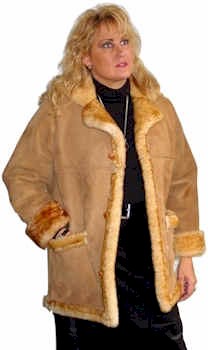Ladies 3/4 Sheepskin Coat