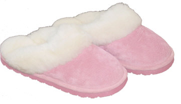 Sheepskin Skuffies in pink