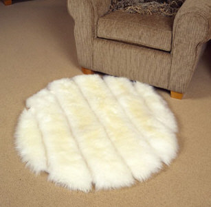 Sheepskin Round Rug