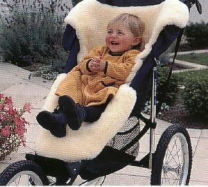 Sheepskin Infant Stroller Cover