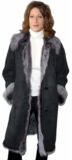 Tuscany Long Hair Shearling Coat